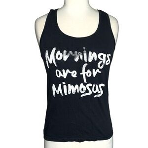 SOFRA black racerback tank top workout activewear shirt in women’s medium